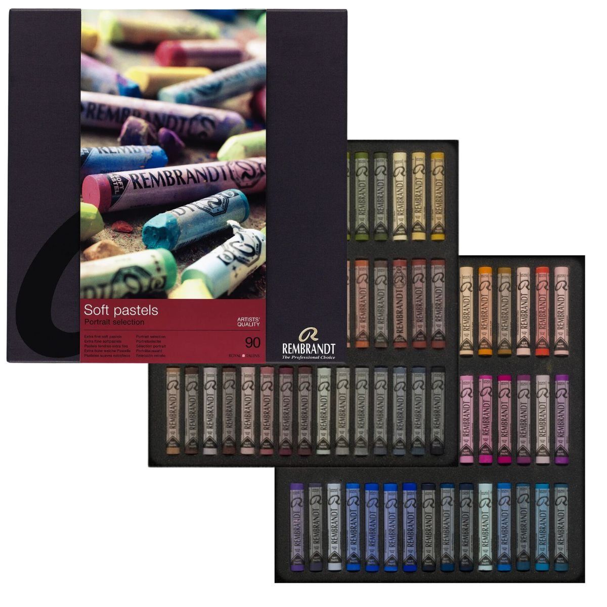 REMBRANDT - Pastel Seco Rembrandt Set 90 Colores Retrato