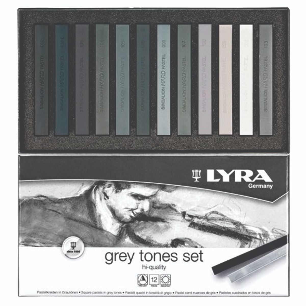 LYRA - Pastel Suave Lyra 12 Tonos Grises