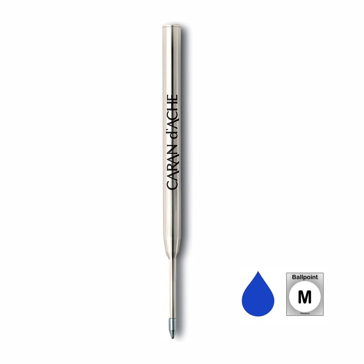 CARAN D'ACHE - Repuesto Bolígrafo Caran d Ache Punta Media Azul