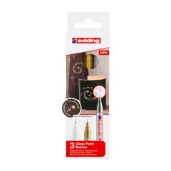 EDDING - Marcadores Pintura Permanente Set 3 Punta 0.8mm