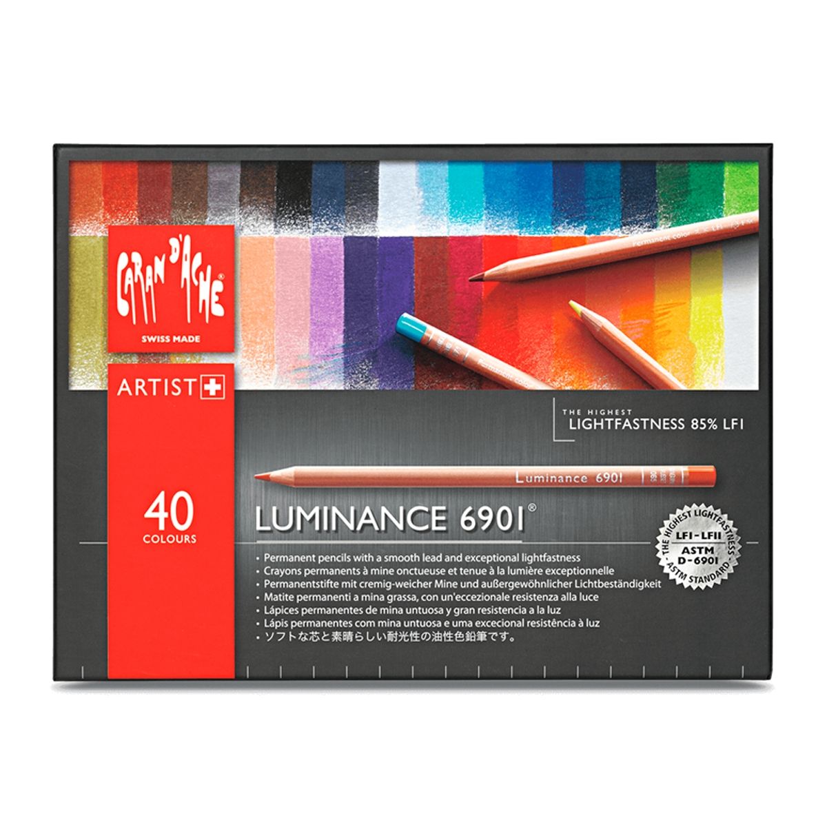CARAN D'ACHE - Lápices Luminance Caran d Ache Set 40 Colores