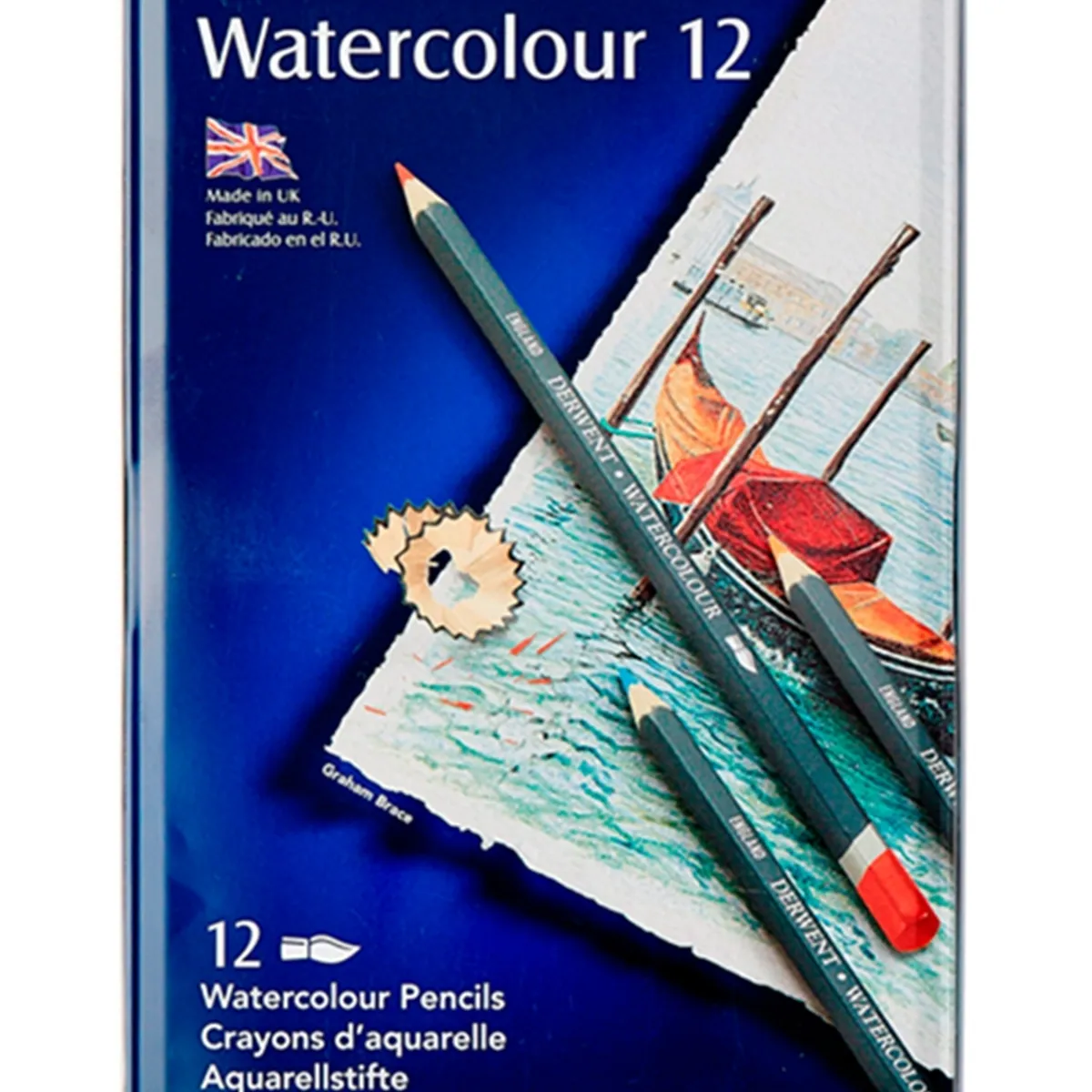 DERWENT - Lápices De Colores Acuarelables Derwent Set 12