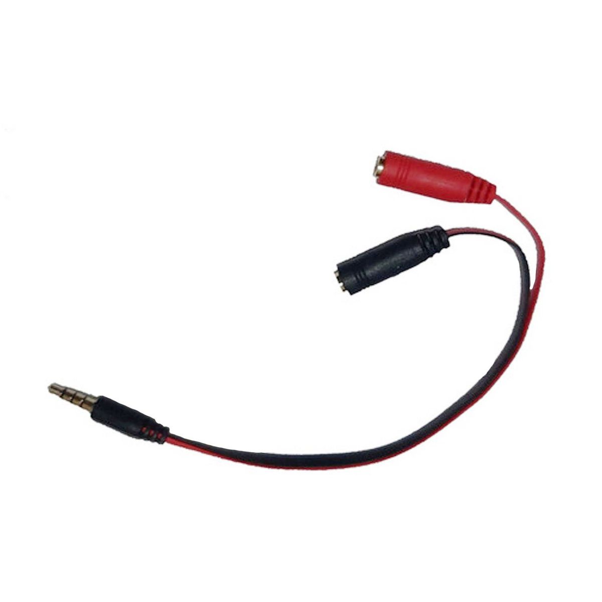 GENERICO - Splitter Cable 2 A 1 Audio 3.5 Sonido Y Micrófono