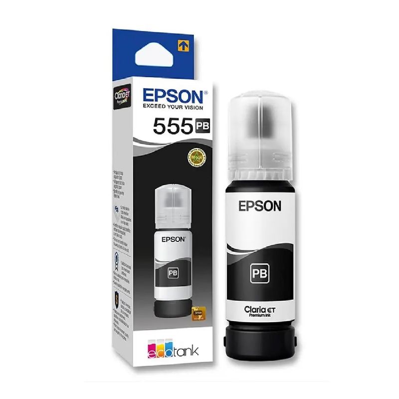 EPSON - Tinta Botella Epson T555 Color Negro de 70ml