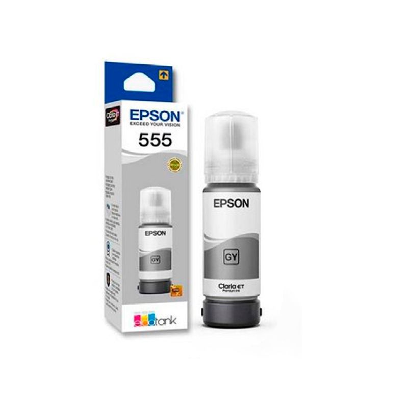 EPSON - Tinta Botella Epson T555 Color Gris de 70ml EPSON