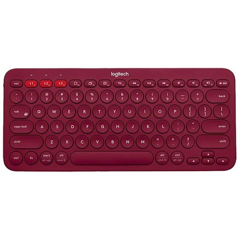 LOGITECH - Teclado Logitech K380 Bluetooth multidispositivo Rojo