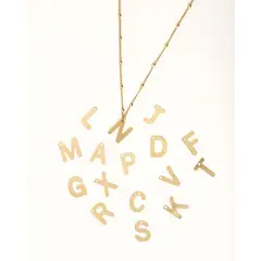 GENERICO - Collar Oro Inicial 45cm Letra C Para Mujer - Cantarina Joyas
