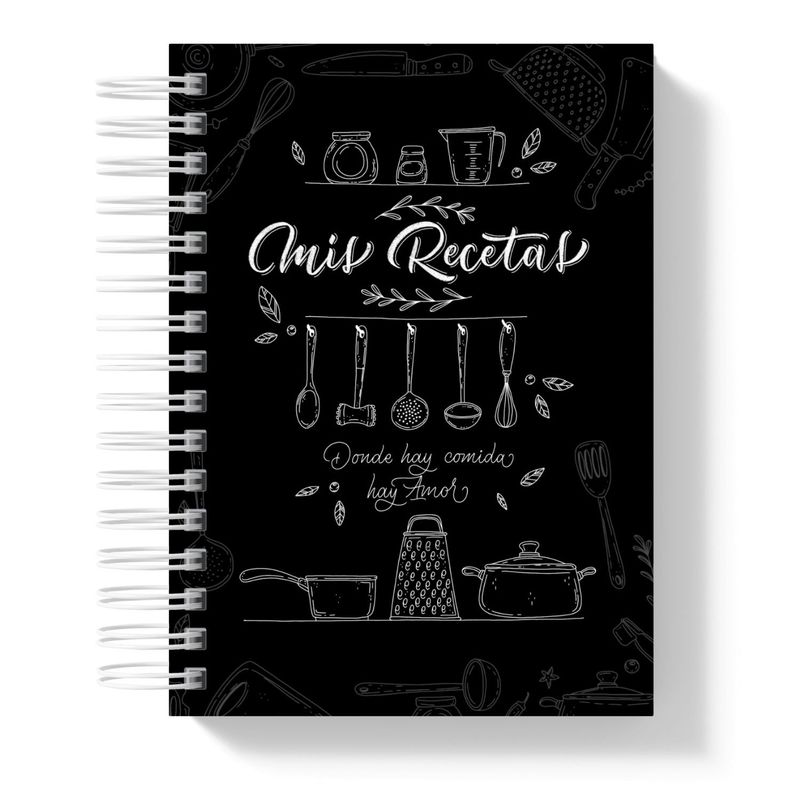 TIENDITA MUJERES - Recetario color oscuro