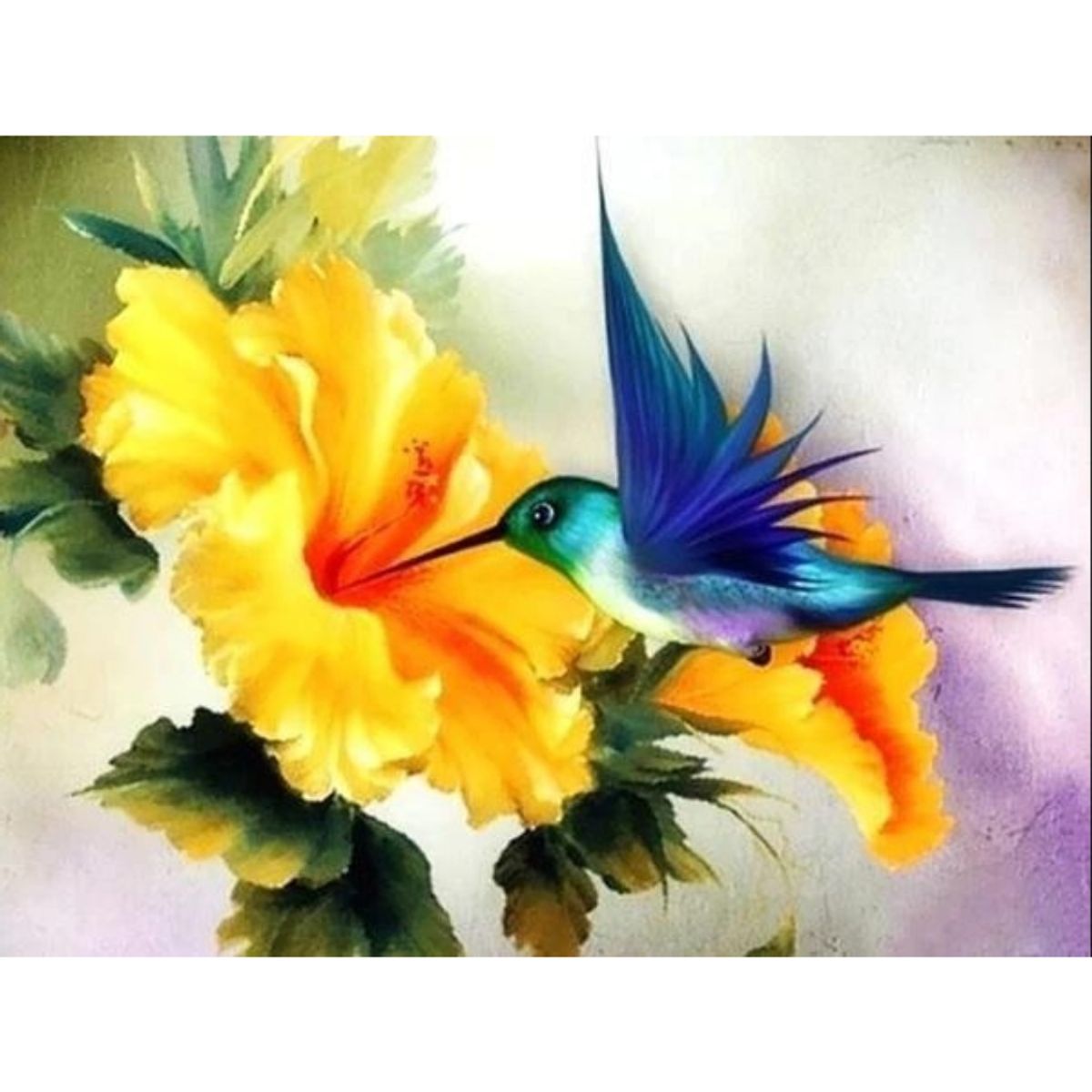 FUN AT HOME LO DIVERTIDO DE ESTAR EN CASA - Diamond Painting Colibrí 20x25