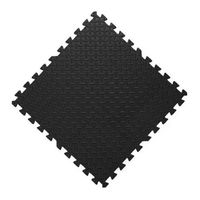 Set De Piso Negro En Goma Eva 8 Piezas Tatami 60 X 60 Cm X 2 Cm
