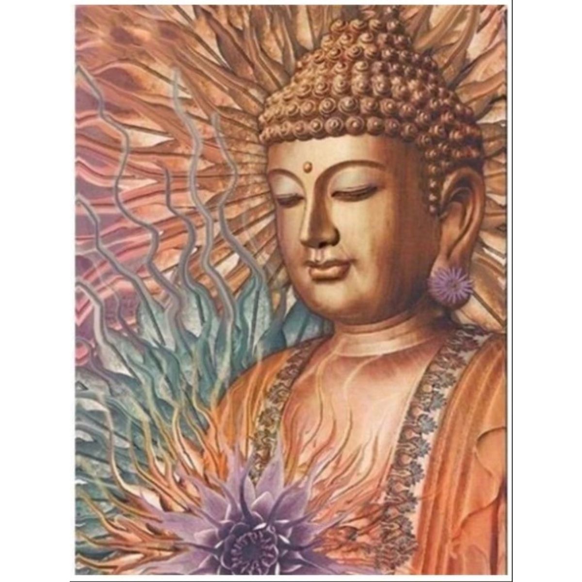 FUN AT HOME LO DIVERTIDO DE ESTAR EN CASA - Diamond Painting Buda 40x30