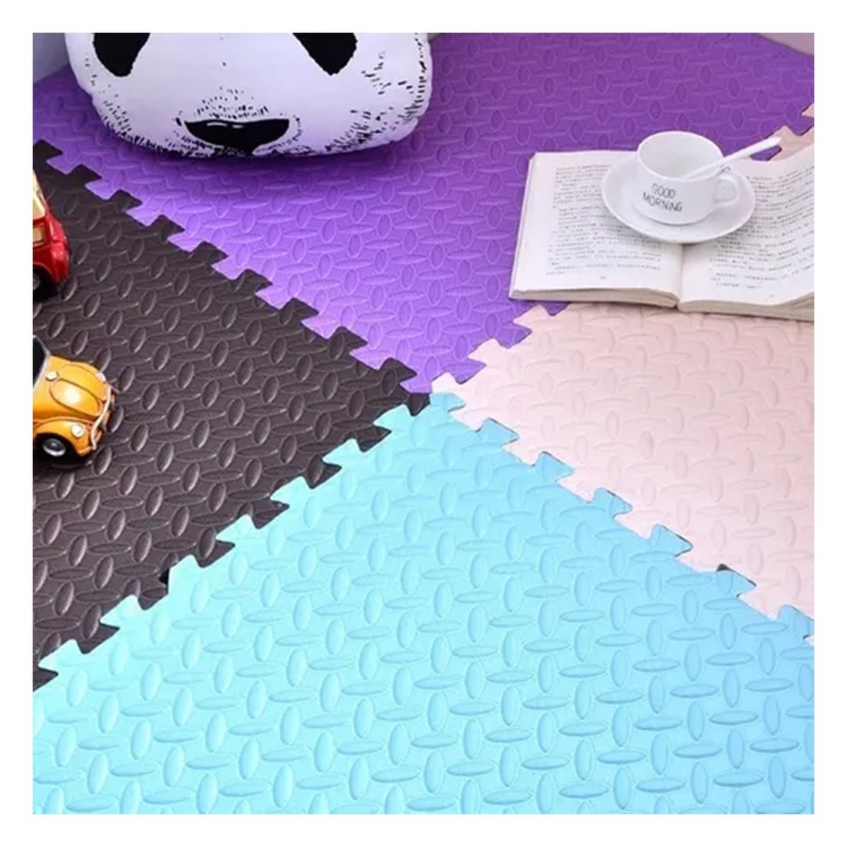 SDFIT - Set De Piso verde En Goma Eva 8 Piezas Tatami 60 X 60 Cm X 2 Cm