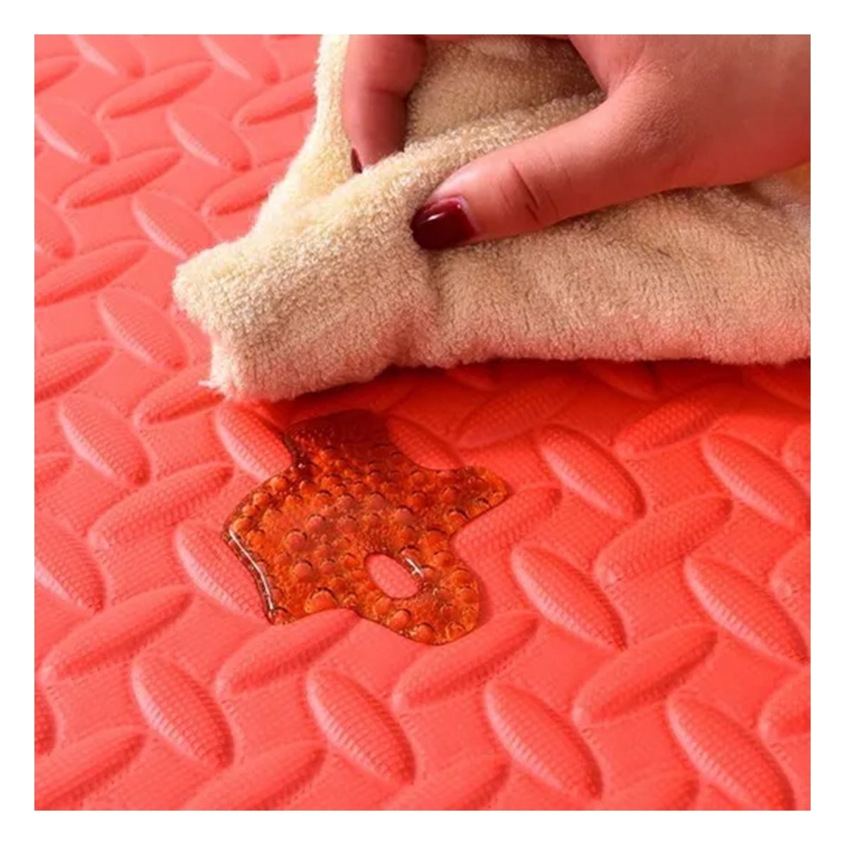 SDFIT - Set De Piso rojo En Goma Eva 8 Piezas Tatami 60 X 60 Cm X 2 Cm