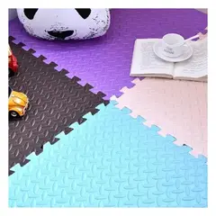 SDFIT - Set De Piso marron En Goma Eva 8 Piezas Tatami 60 X 60 Cm X 2 Cm