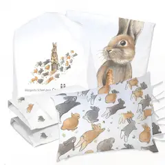 MARGARITA SCHEEL BY CASA ALVARINHO - JUEGO DE CAMA FUNDA DE PLUMÓN + SABANA BAJERA + 4 FUNDAS ALMOHADA PEDRO RABBIT KING