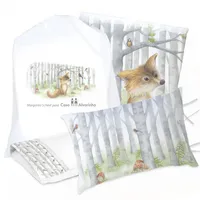 JUEGO DE CAMA FUNDA DE PLUMÓN + SABANA BAJERA +2 FUNDAS ALMOHADA ZORRITO 1 PLAZA