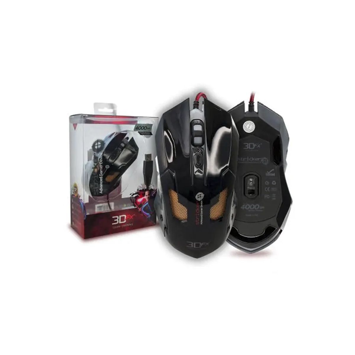 3DFX - MOUSE 3DFX GAMER 4000 DPI MODEL7521