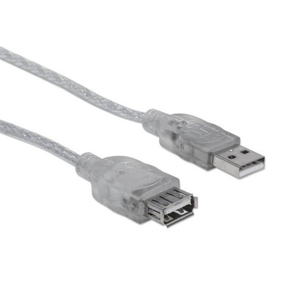 MANHATTAN - Cable Extension Usb 2.0 Plateado 1,8 Mts 336314 - Crazygames