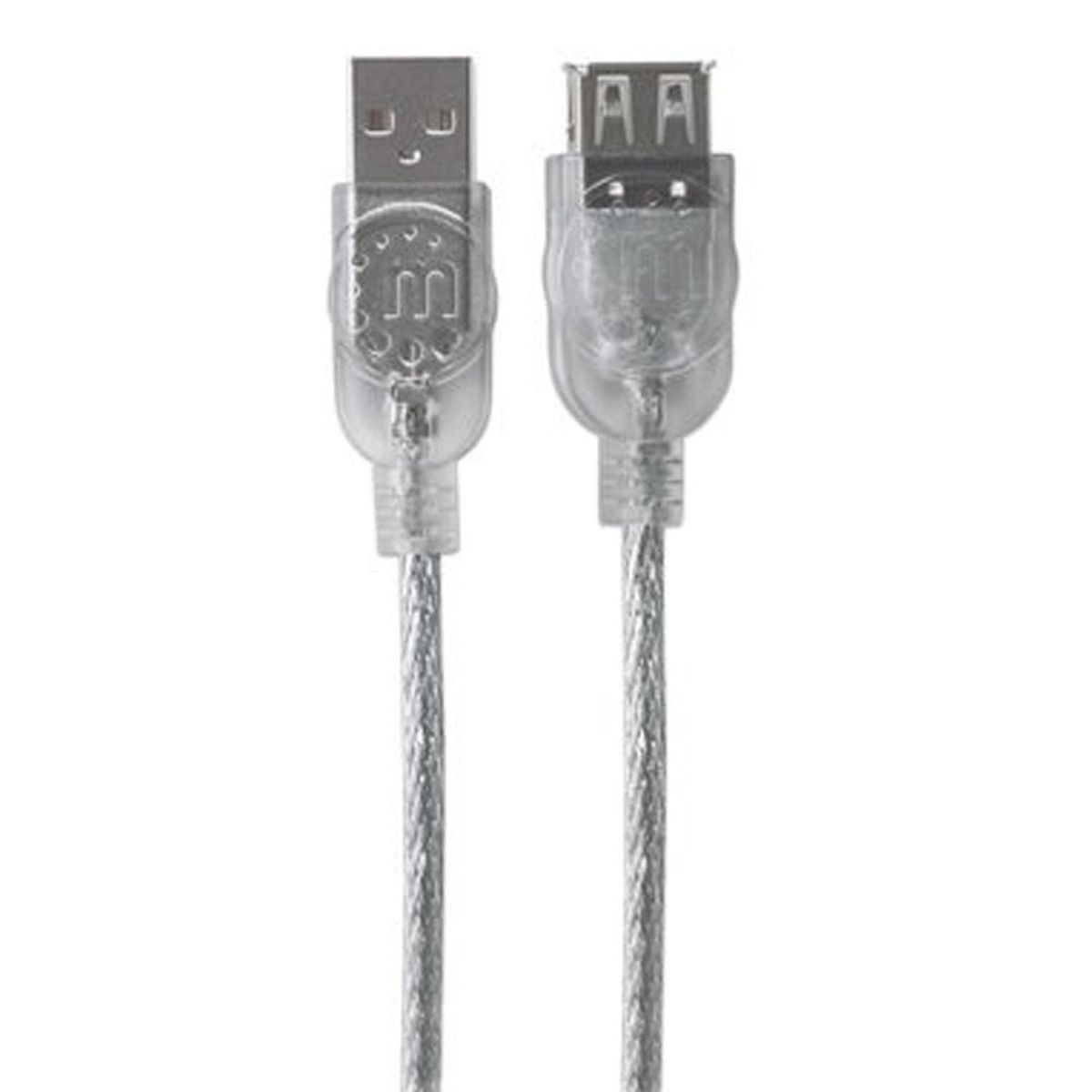 MANHATTAN - Cable Extension Usb 2.0 Plateado 1,8 Mts 336314 - Crazygames