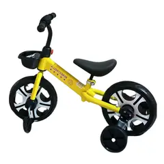 GENERICO - Bicicleta de niños para balance 3 en 1 Amarilla