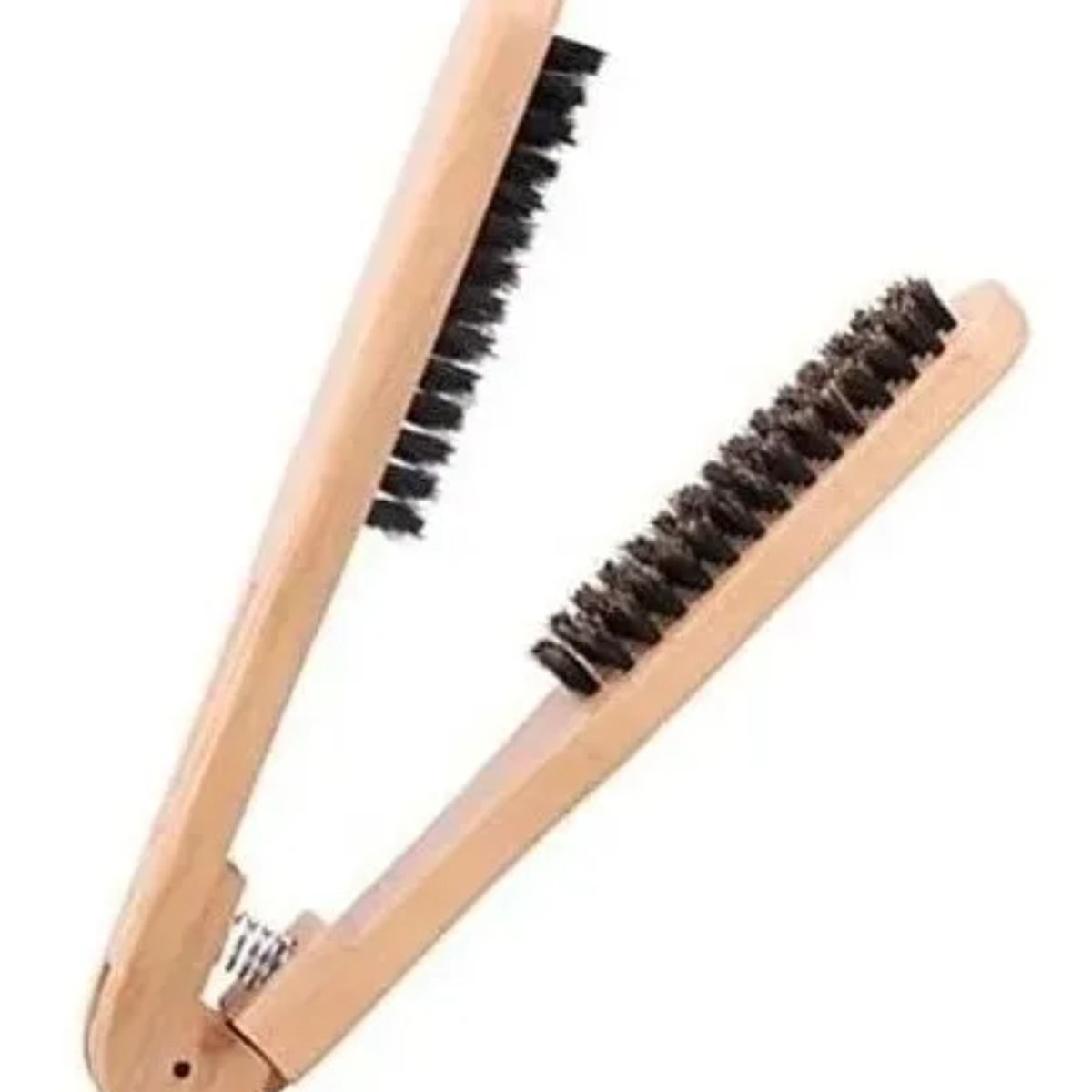 GENERICO - Cepillo Para Planchar Pelo Madera