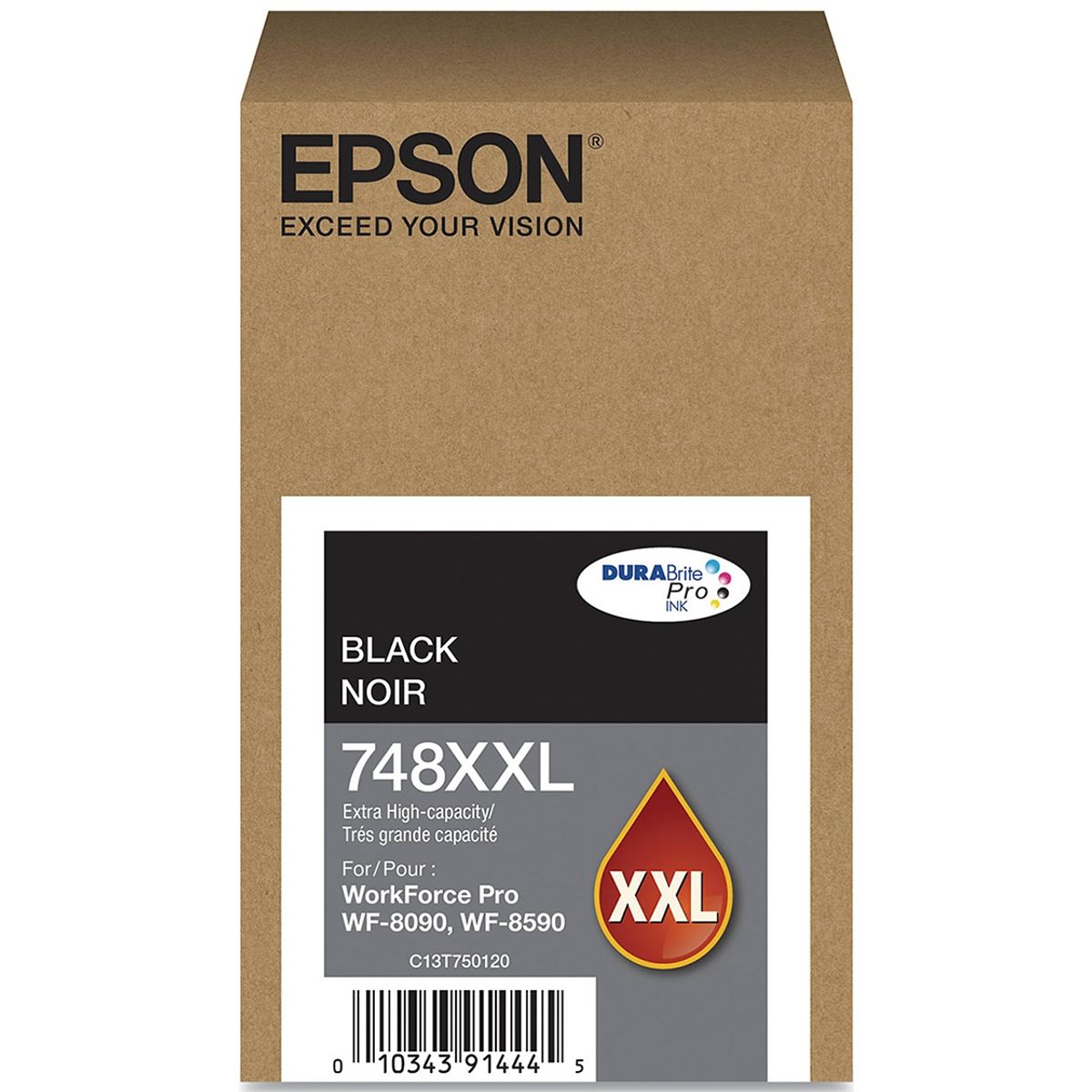 EPSON - Cartucho de Tinta T748XXL Negro