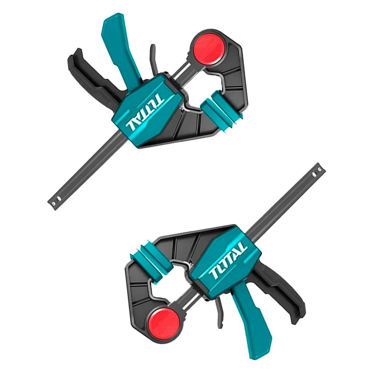 TOTAL TOOLS - Pack 2 Prensa Rapida Madera Carpintero 12 Pulgadas