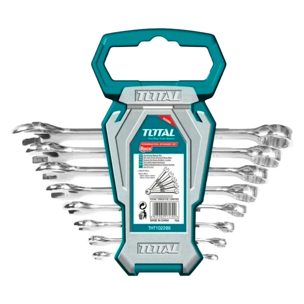 TOTAL TOOLS - Juego De Llaves Punta Corona 6-19mm 8 Piezas