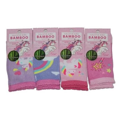 Imagen 2 del producto 6 Pares de Calcetines Con Bambú De Niñas - Sin Costuras