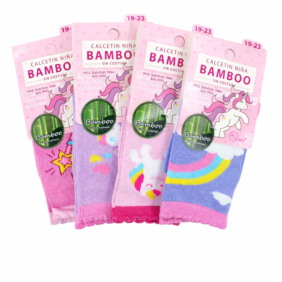 GARSIL - 12 Pares De Calcetines Con Fibra De Bambú Para Niñas - Sin Costuras