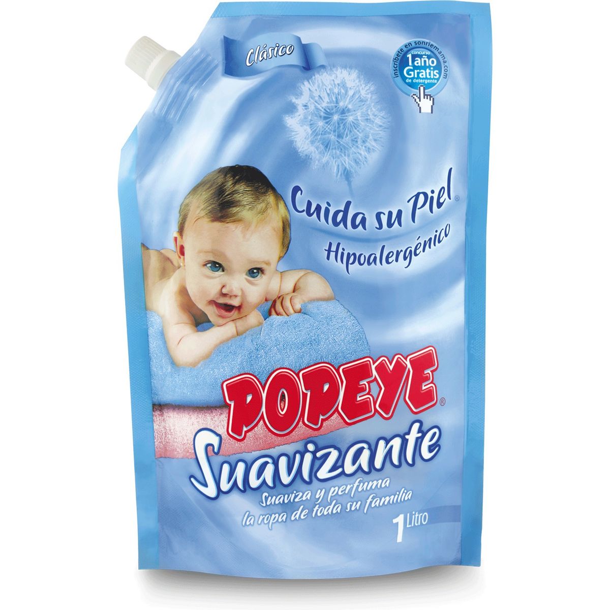 POPEYE - Popeye Suavizante Ropa Hipoalergénico 1 Litro