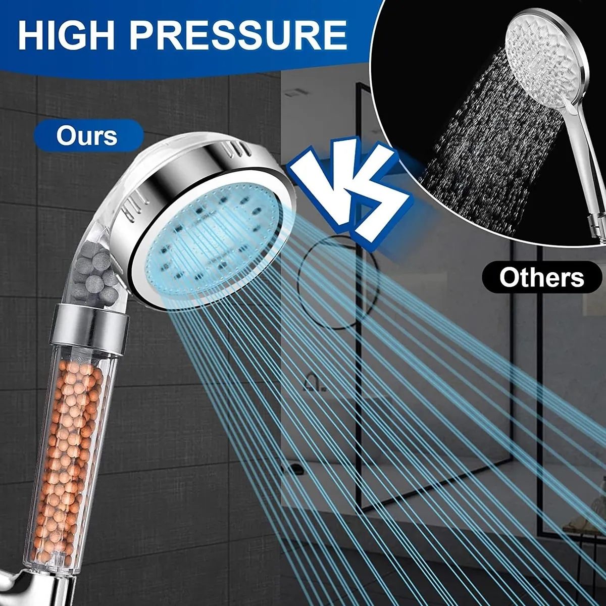 GENERICO - Cabezal De Ducha Luces Led De Colores por Temperatura
