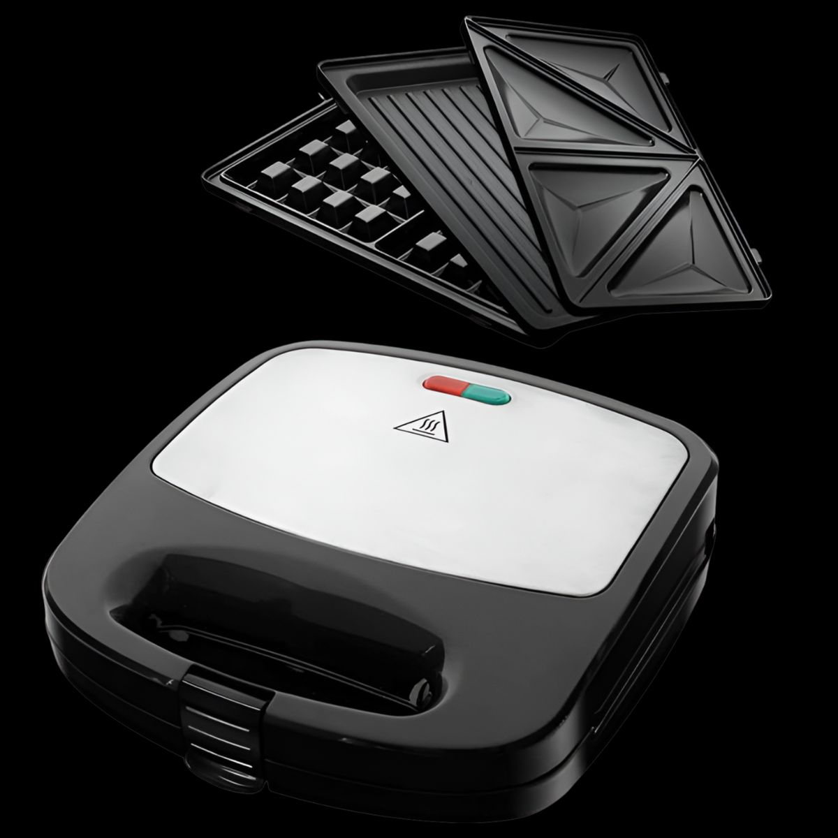 BLACK+DECKER - Sandwichera + Parrilla + Waflera Black + Decker WM2000S-CL