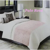 Piecera de Cama Polar con Tela Reversible - Palo Rosa