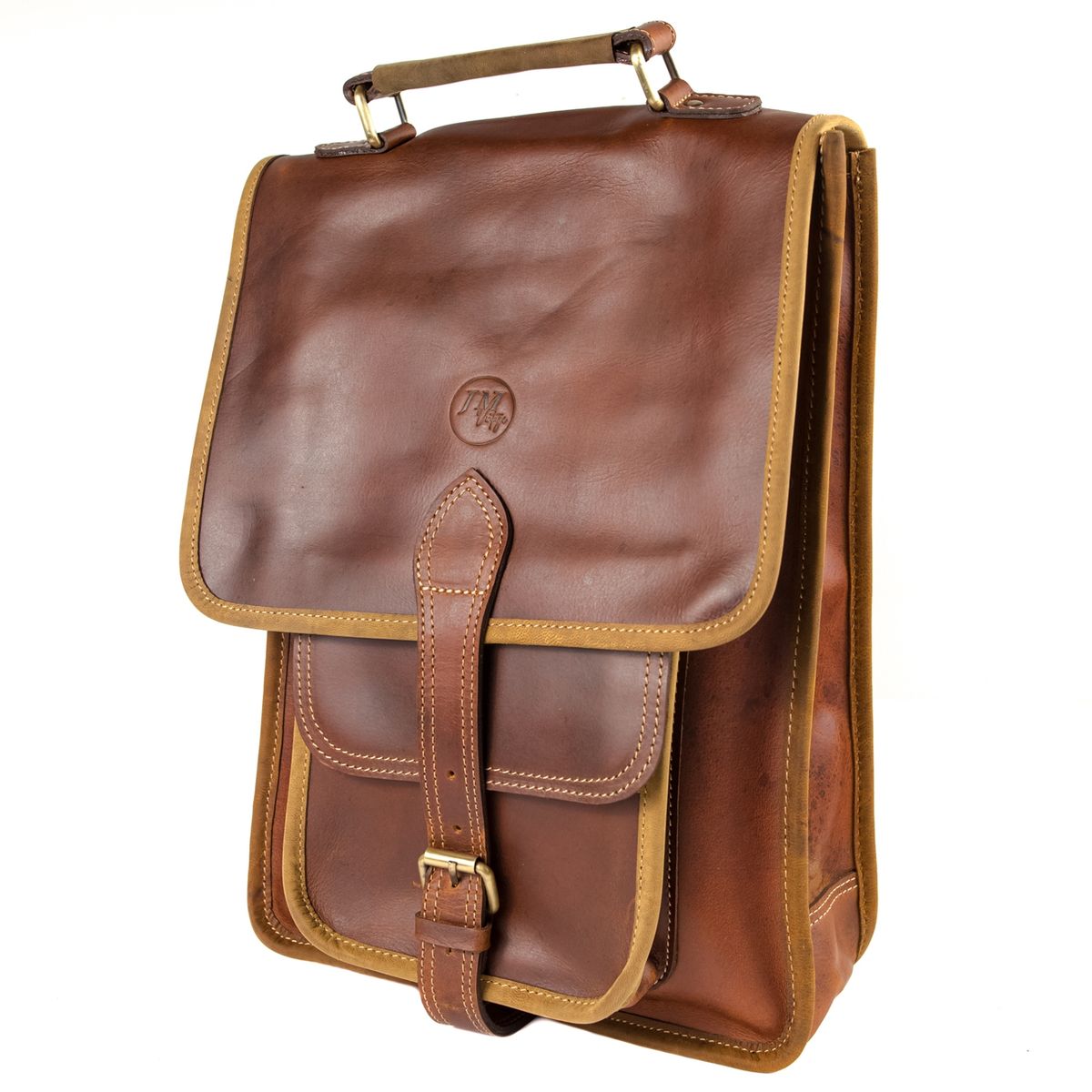 JM VINTAGE - Mochila unisex de cuero Mayte