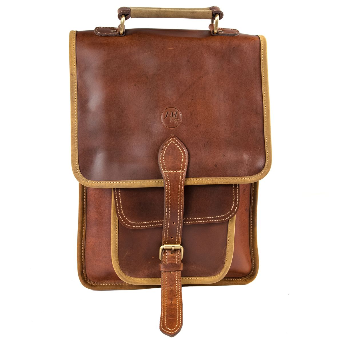 JM VINTAGE - Mochila unisex de cuero Mayte