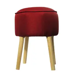 GENERICO - Pouf Francisca Burdeo 50x40x40 cm Máxima Design