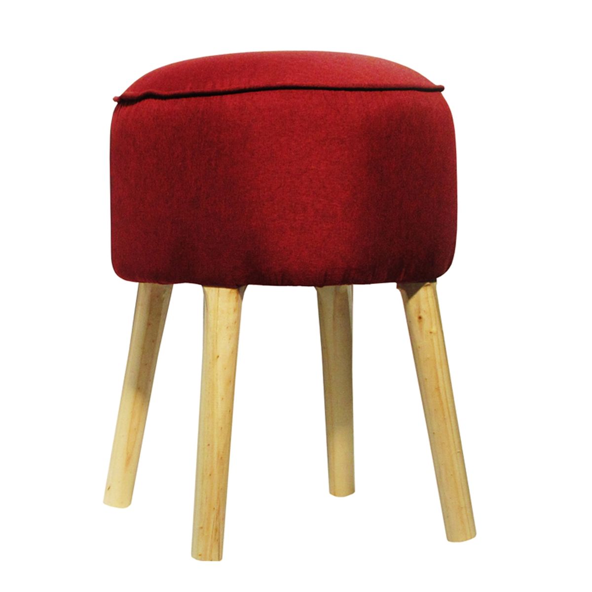 GENERICO - Pouf Francisca Burdeo 50x40x40 cm Máxima Design