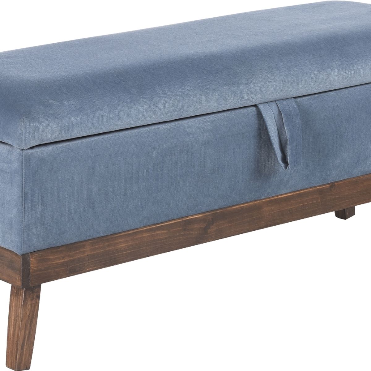 GENERICO - Banqueta con Baúl Incy Azul Petróleo 120x50x40 cm Máxima Design