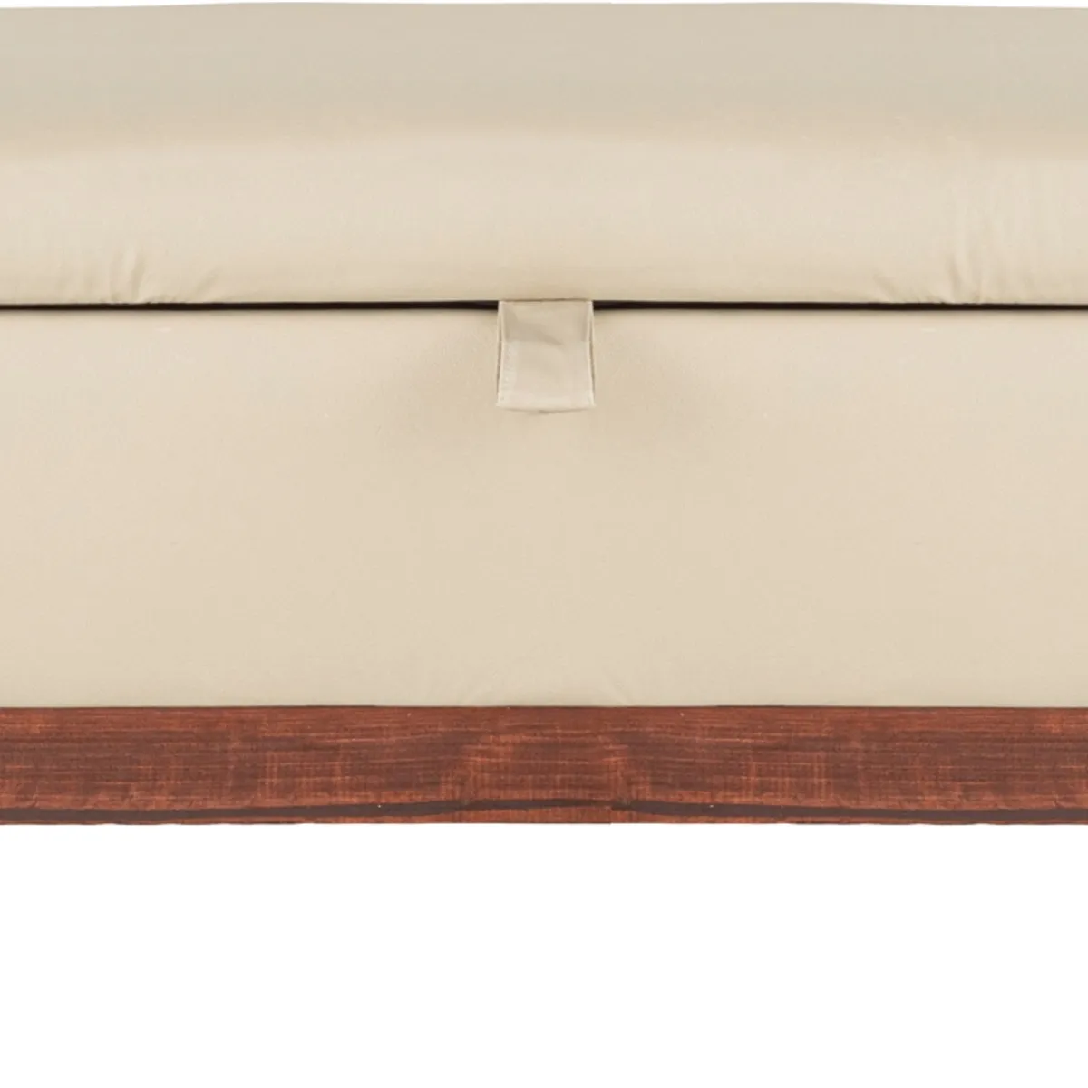 GENERICO - Banqueta con Baúl Incy Creams Eco Cuero 120x50x40 cm Máxima Design