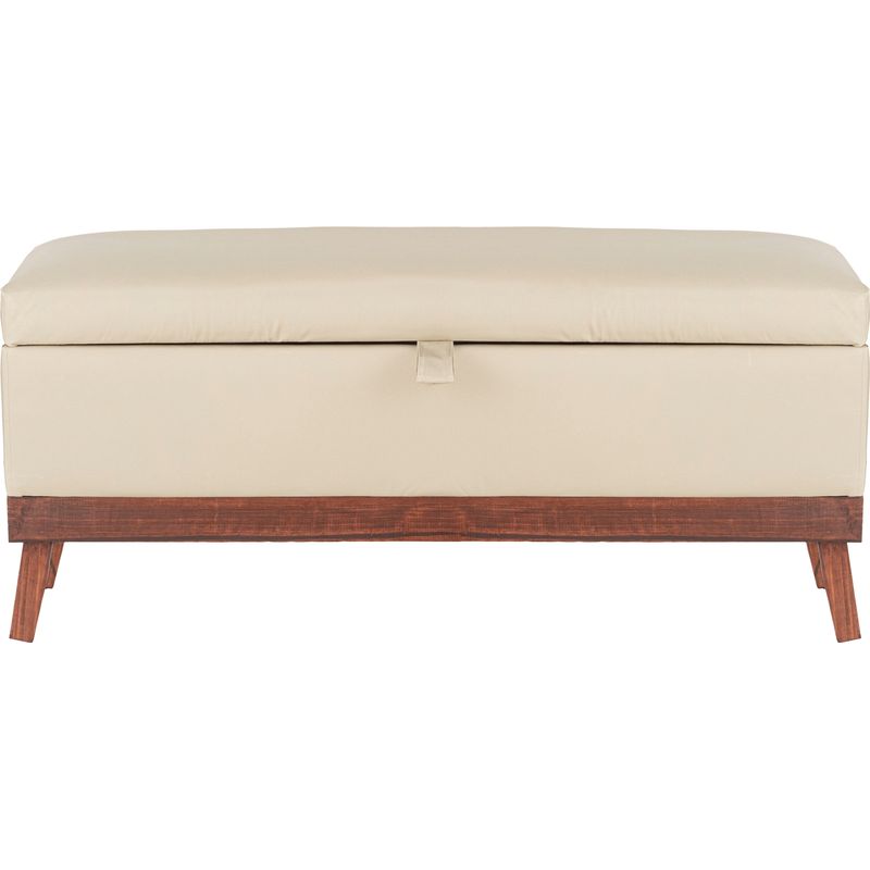 GENERICO - Banqueta con Baúl Incy Creams Eco Cuero 120x50x40 cm Máxima Design