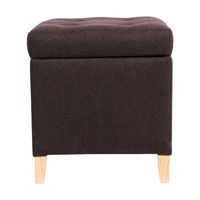 Pouf Rucato con Baúl Café Moro 46x46x50 cm Máxima Design