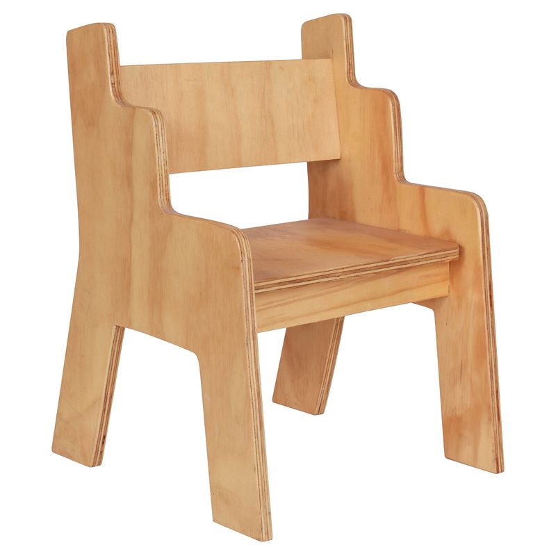 GENERICO - Silla Infantil de Madera 25x35x35 cm Máxima Design