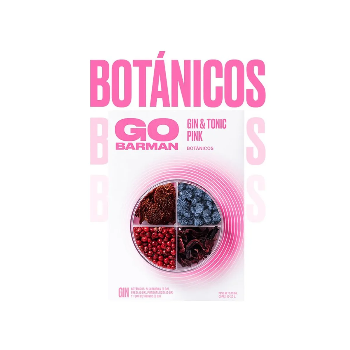GO BARMAN - Mix de Botánicos Gin Tonic Pink – Go Barman GO BARMAN