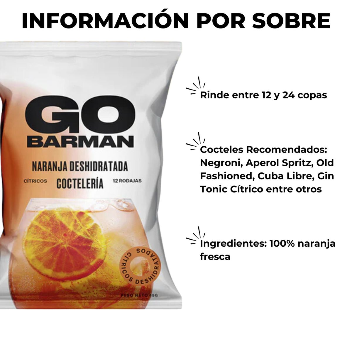 GO BARMAN - Naranja Deshidratada – Go Barman GO BARMAN