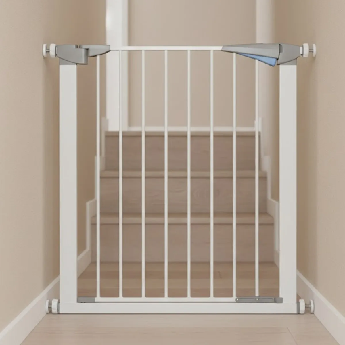 MON PETIT - Reja de Seguridad Escalera Para Bebe y Mascotas 69 A 76 Cm