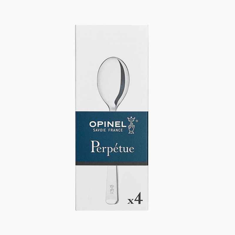 OPINEL - Cucharas Opinel Perpetue para café - Caja de 4 unidades - Plateado