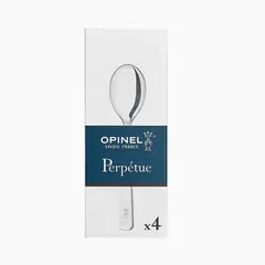 OPINEL - Cucharas Perpetue para café - Caja de 4 unidades - Plateado