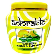 ADORABLE - Crema Facial Limón & Áloe Vera 300 ml - Turquesa