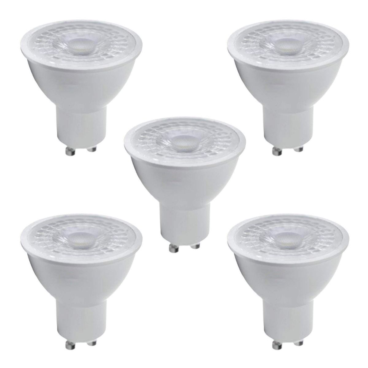 MEGABRIGHT - Pack 5 Ampolletas LED Dimeable GU-10 5.5 W